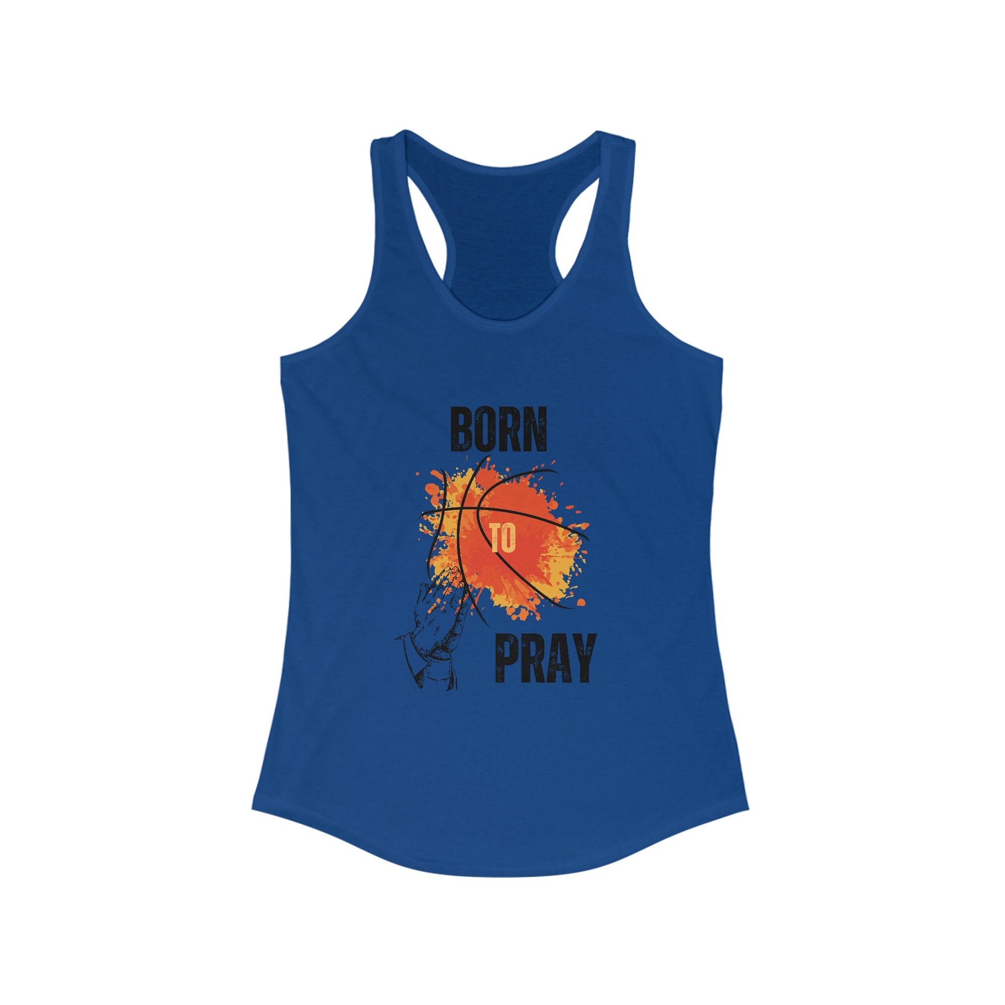 Born To Pray Ideal Racerback Tank