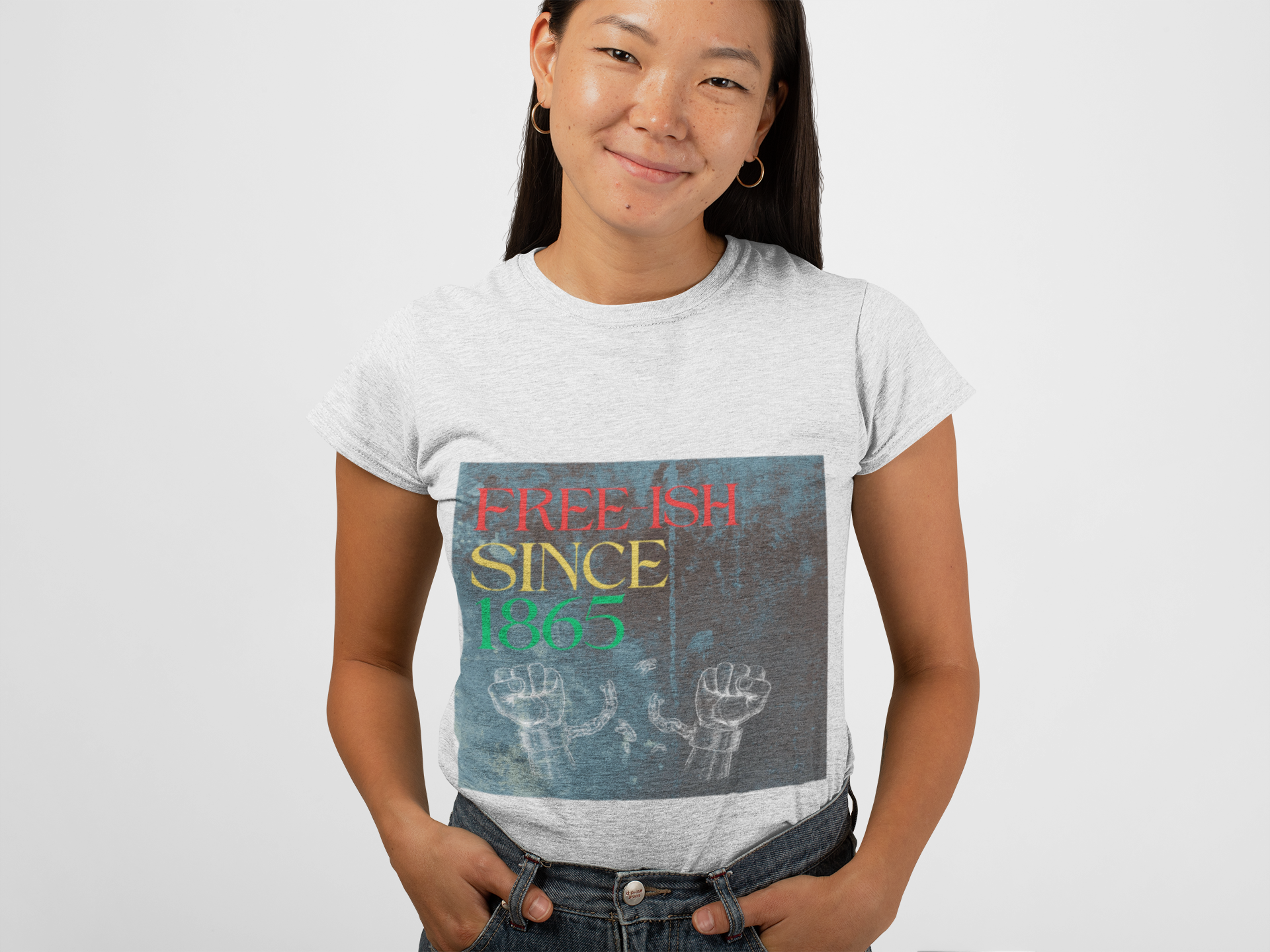 1865 Freedom Fists Tee – Juneteenth Shirt for Women