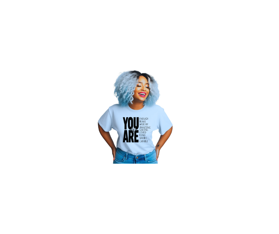 You Are Enough — Handmade Women's Faith Affirmation Tee