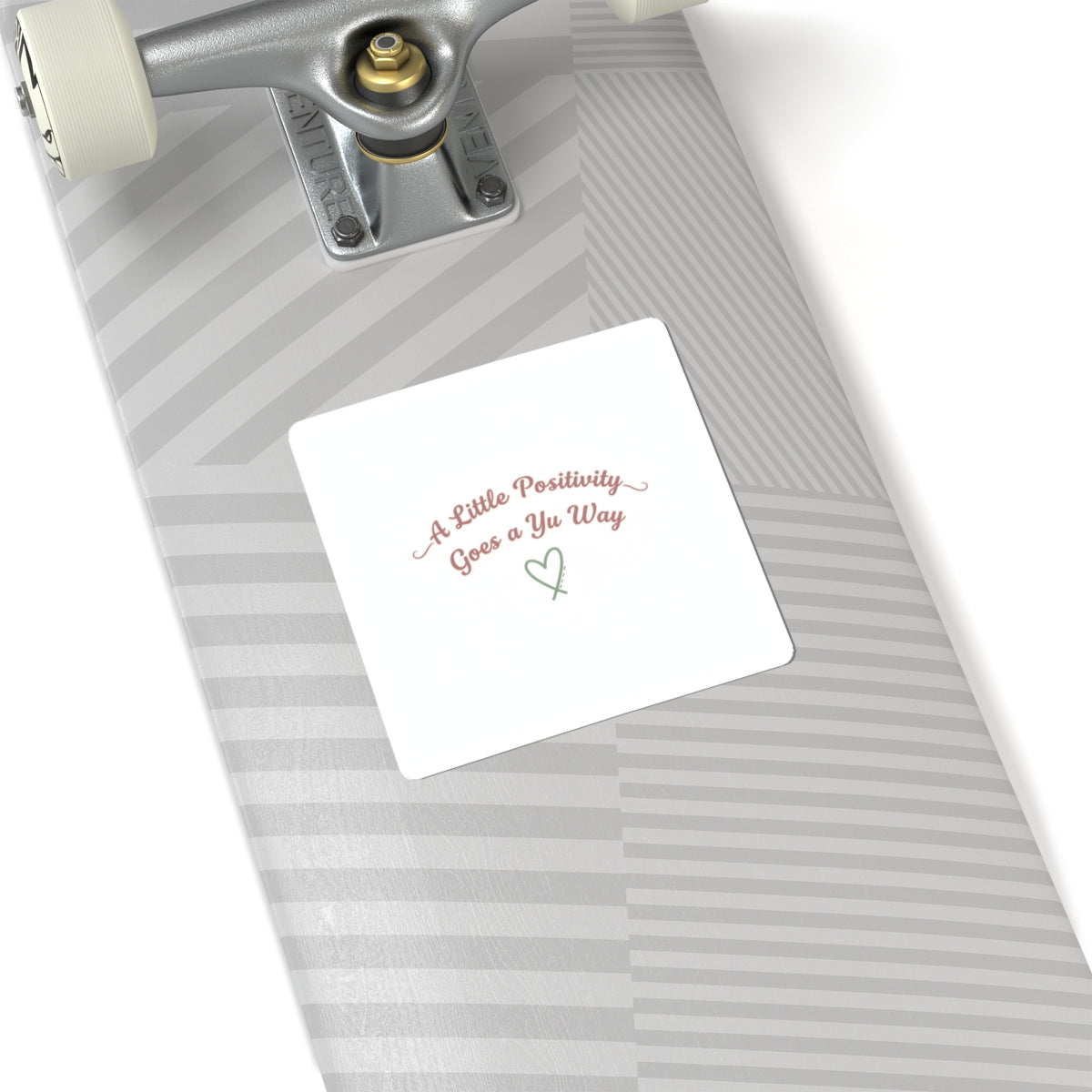 A Little Positivity Goes a Ya Way Kiss-Cut Sticker | Positive Micro-Optimism, Mental Health Positivity