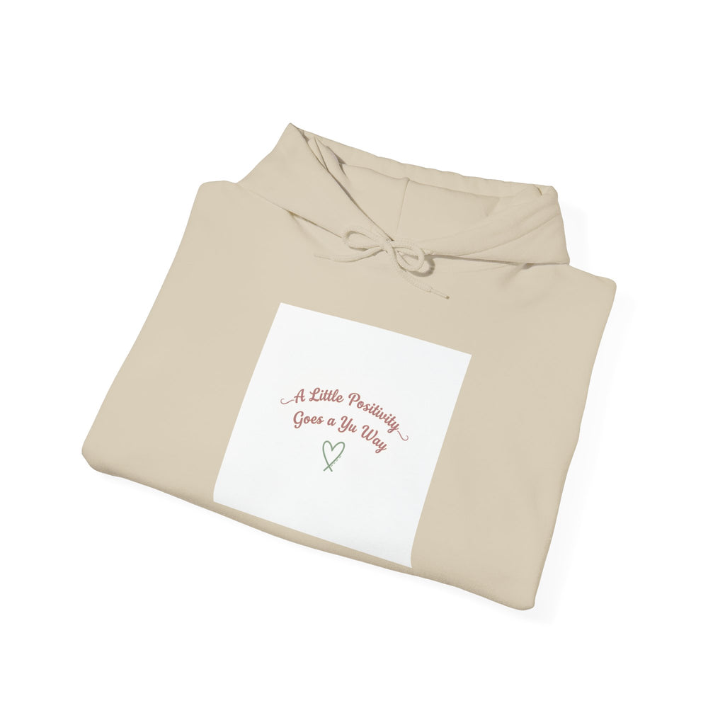 gentle reminder heart hoodie | micro-optimism, uplifting slogan