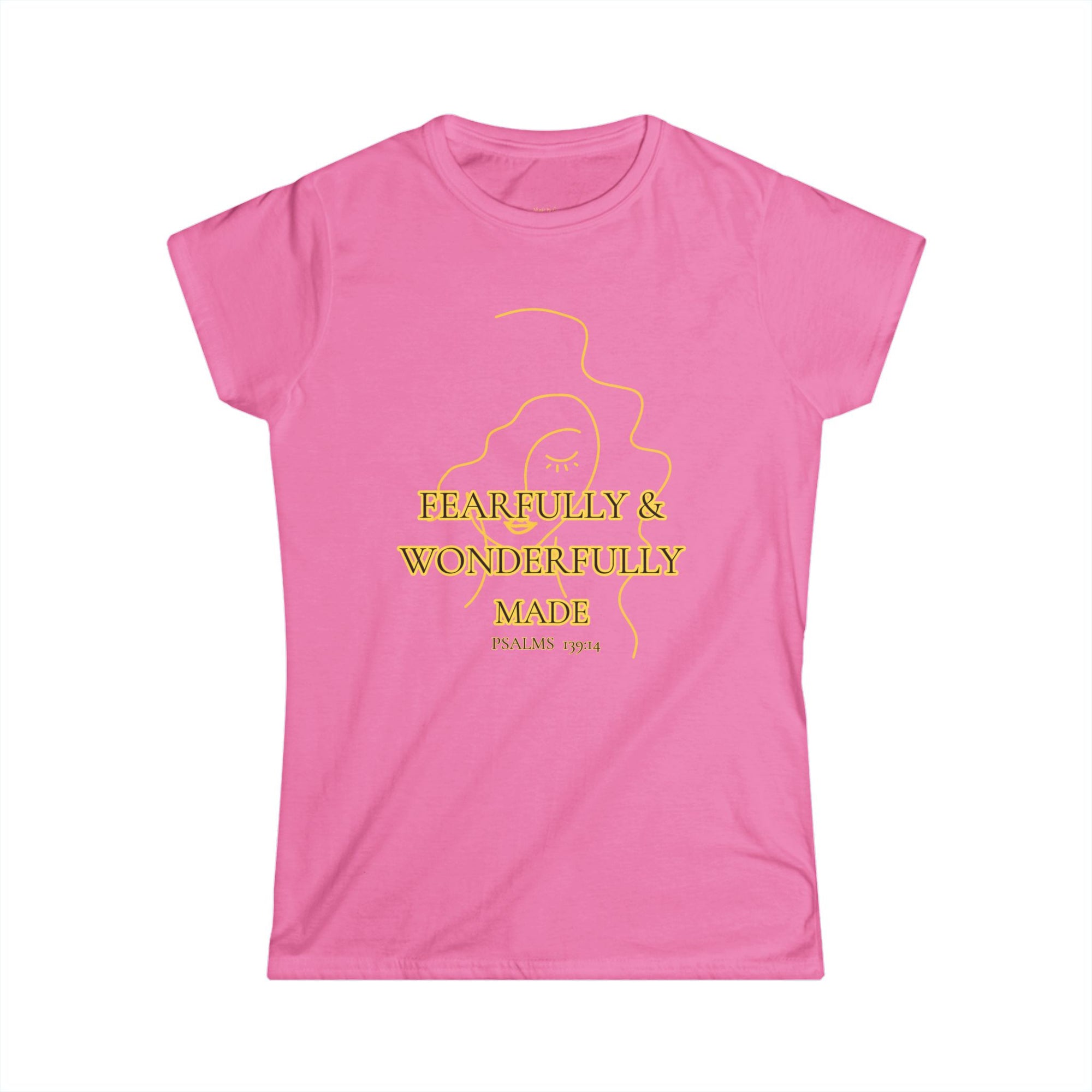 Fearfully & Wonderfully Made Christian T-Shirt - Psalm 139:14 Inspirational Tee