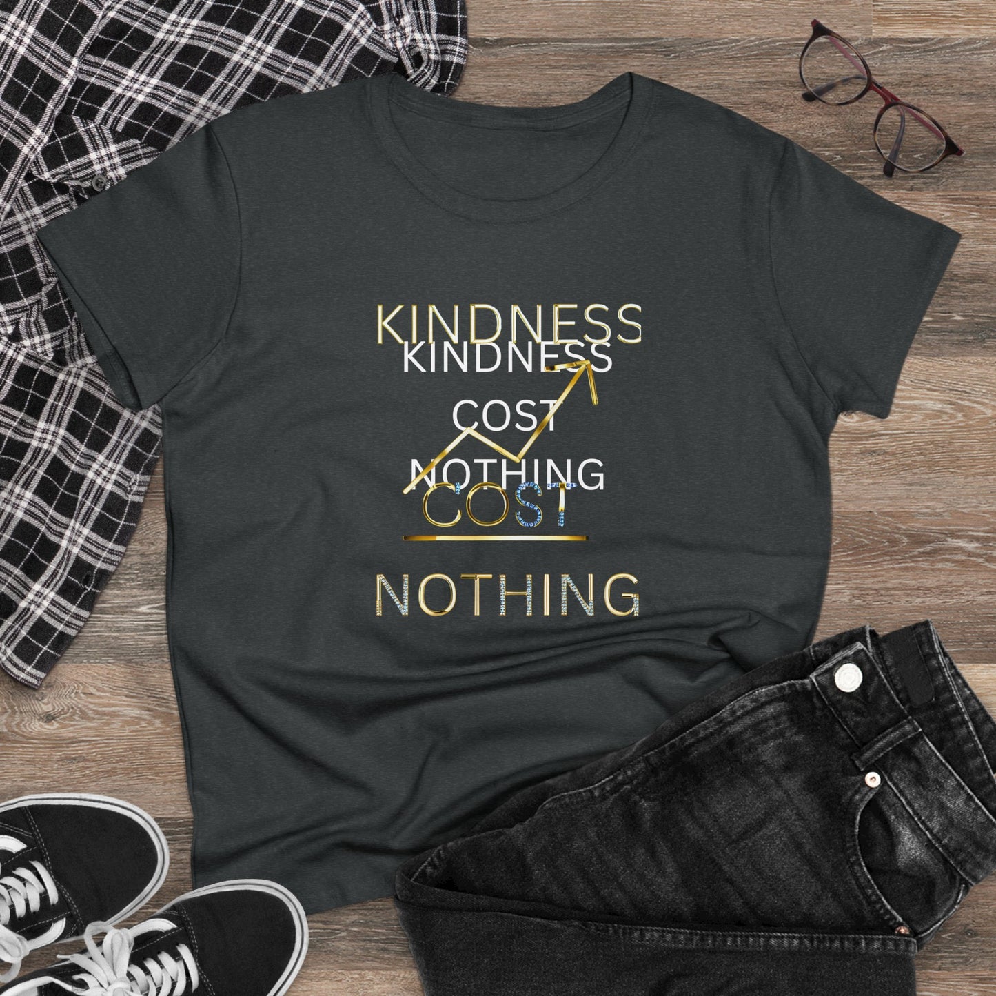 Kindness Cost Nothing Women's Midweight Cotton Tee