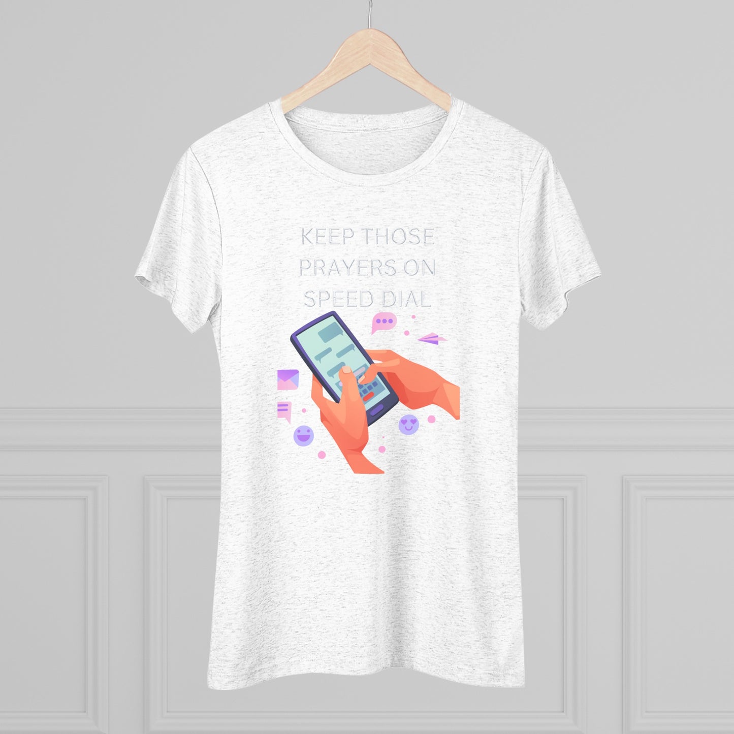 Women's Prayers on Speed Dial Triblend Tee