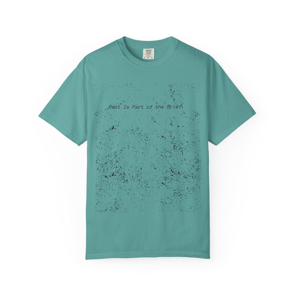 Rest Is Part of the Brief T-Shirt with relaxed fit and muted garment-dyed cotton design
