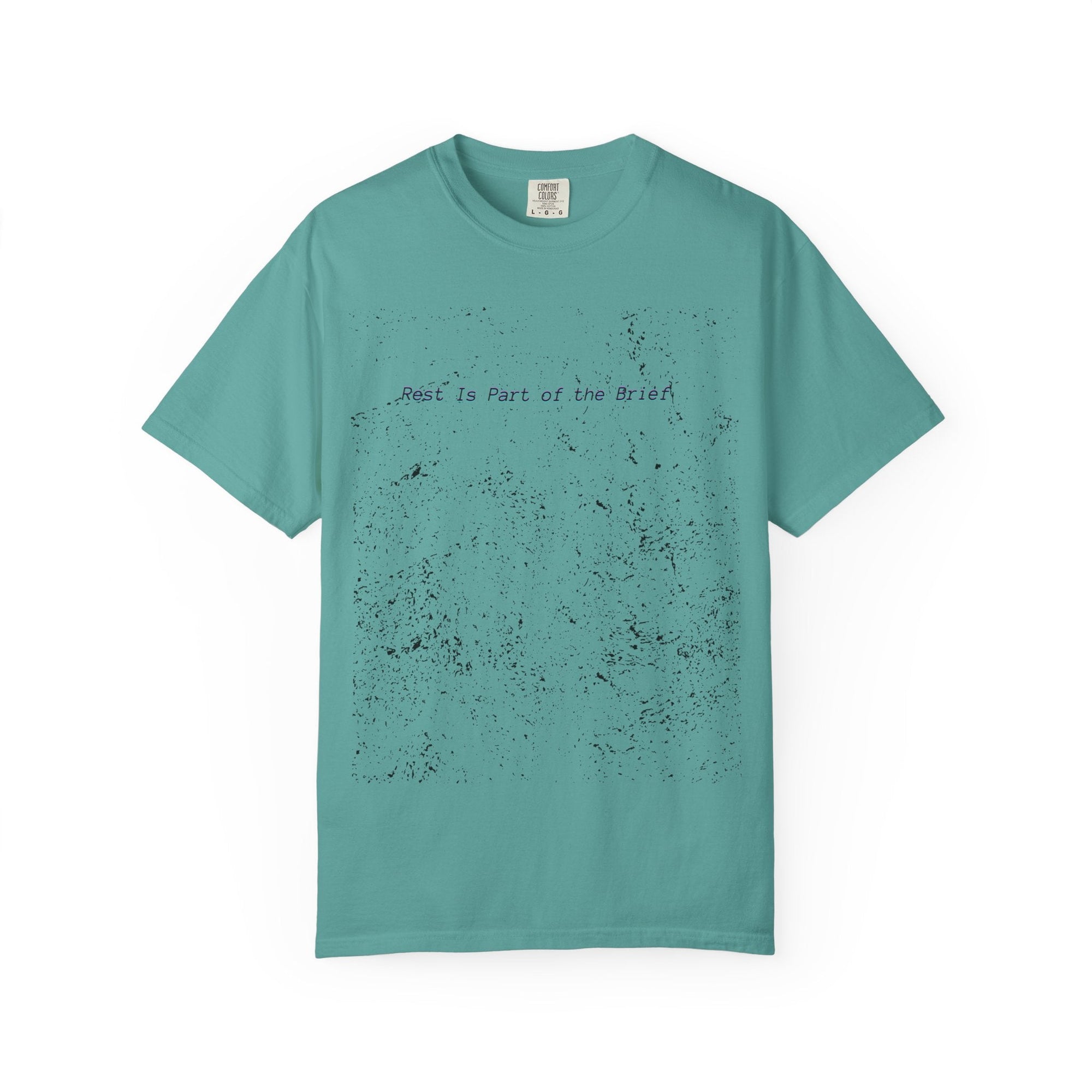Rest Is Part of the Brief T-Shirt with relaxed fit and muted garment-dyed cotton design