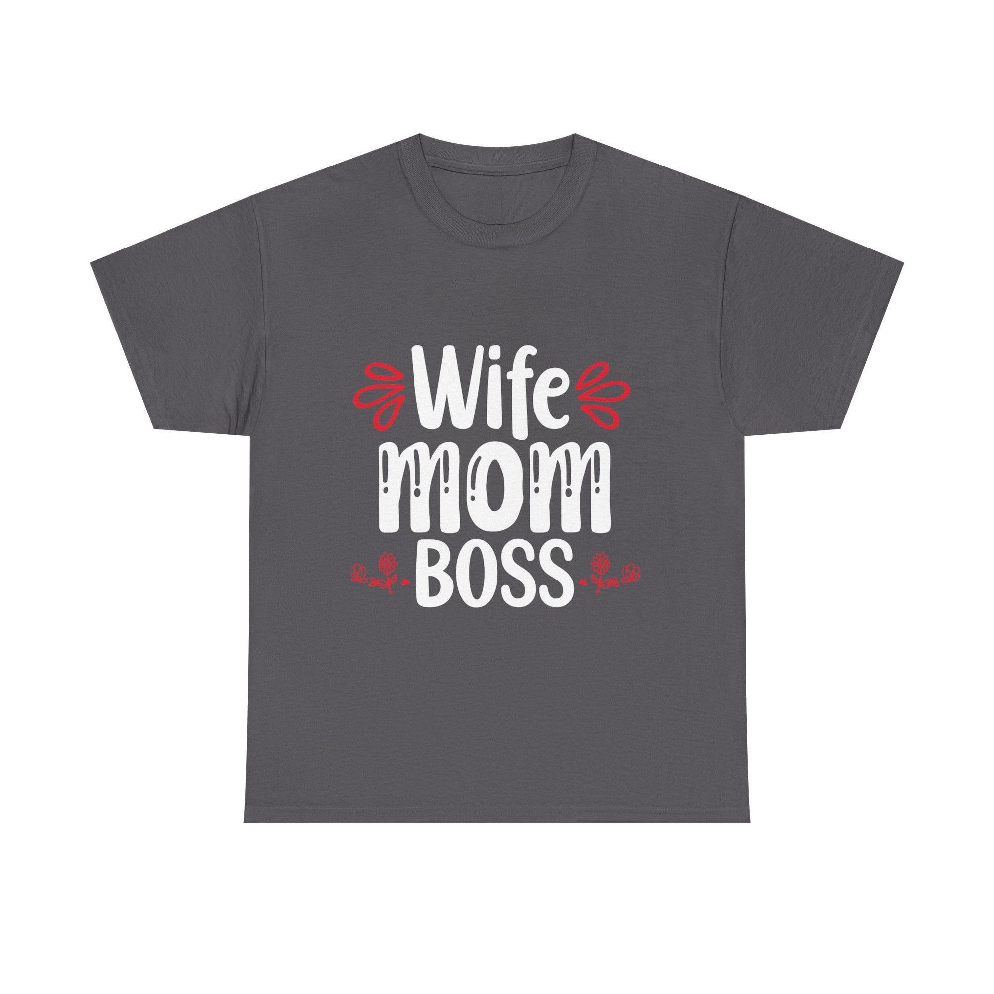 Wife Mom Boss Tee, Unisex Cotton Shirt for Moms, Perfect Gift for Mother's Day, Casual Wear, Everyday Style
