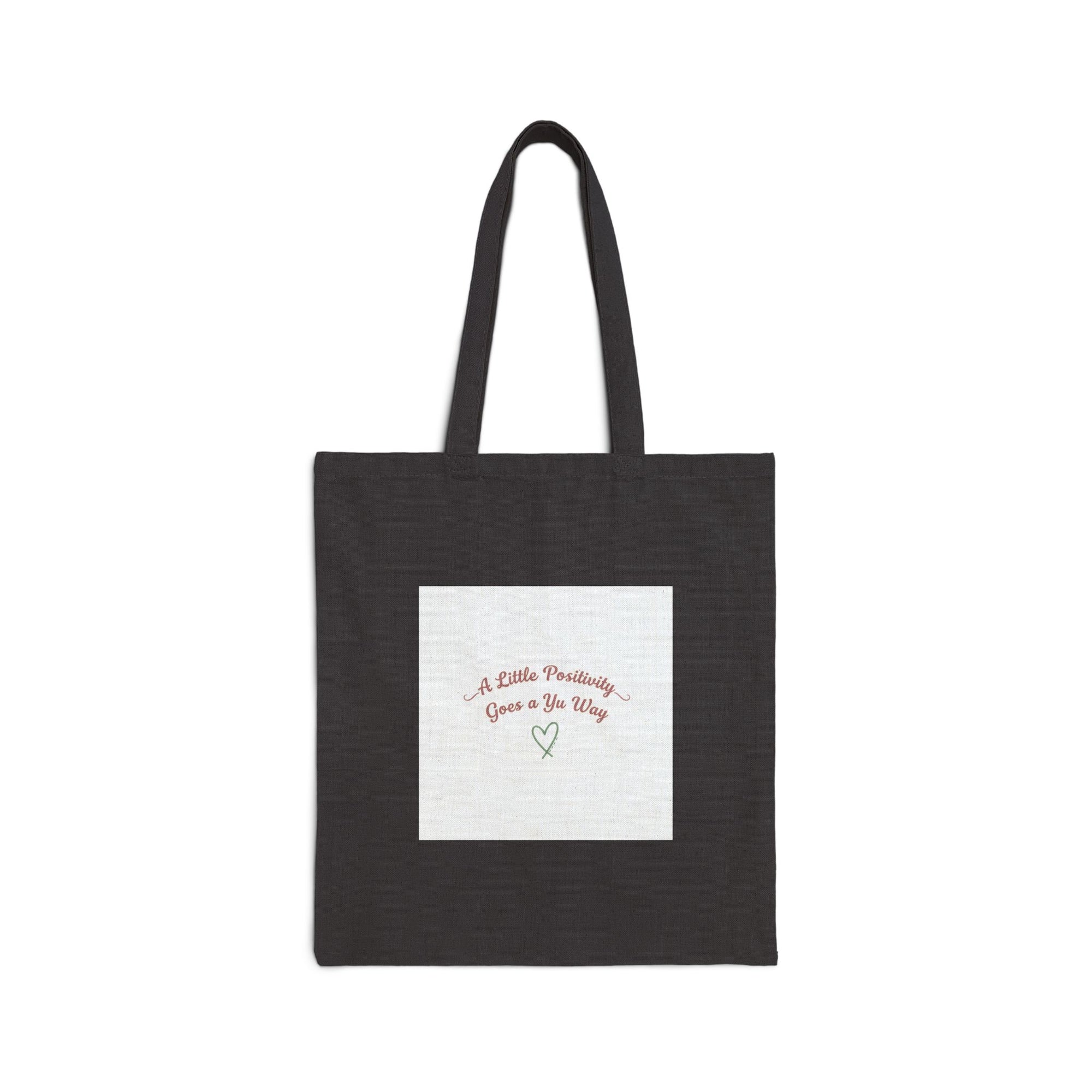 tiny affirmation tote | cotton canvas bag, mental health positivity, gentle encouragement