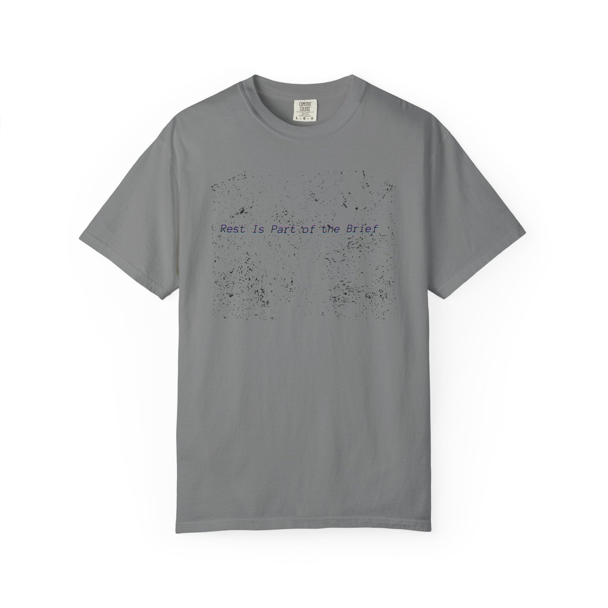 Rest Is Part of the Brief heavyweight cotton t-shirt with relaxed fit and muted color