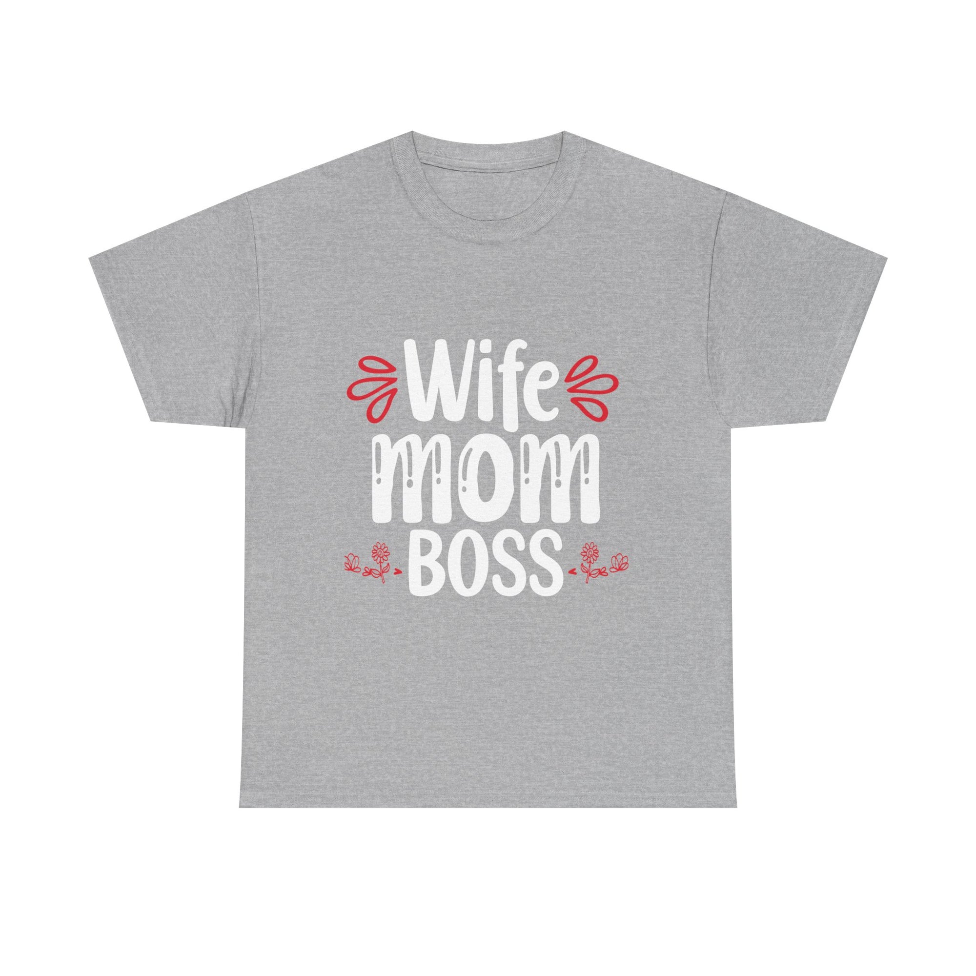 Wife Mom Boss Tee, Unisex Cotton Shirt for Moms, Perfect Gift for Mother's Day, Casual Wear, Everyday Style