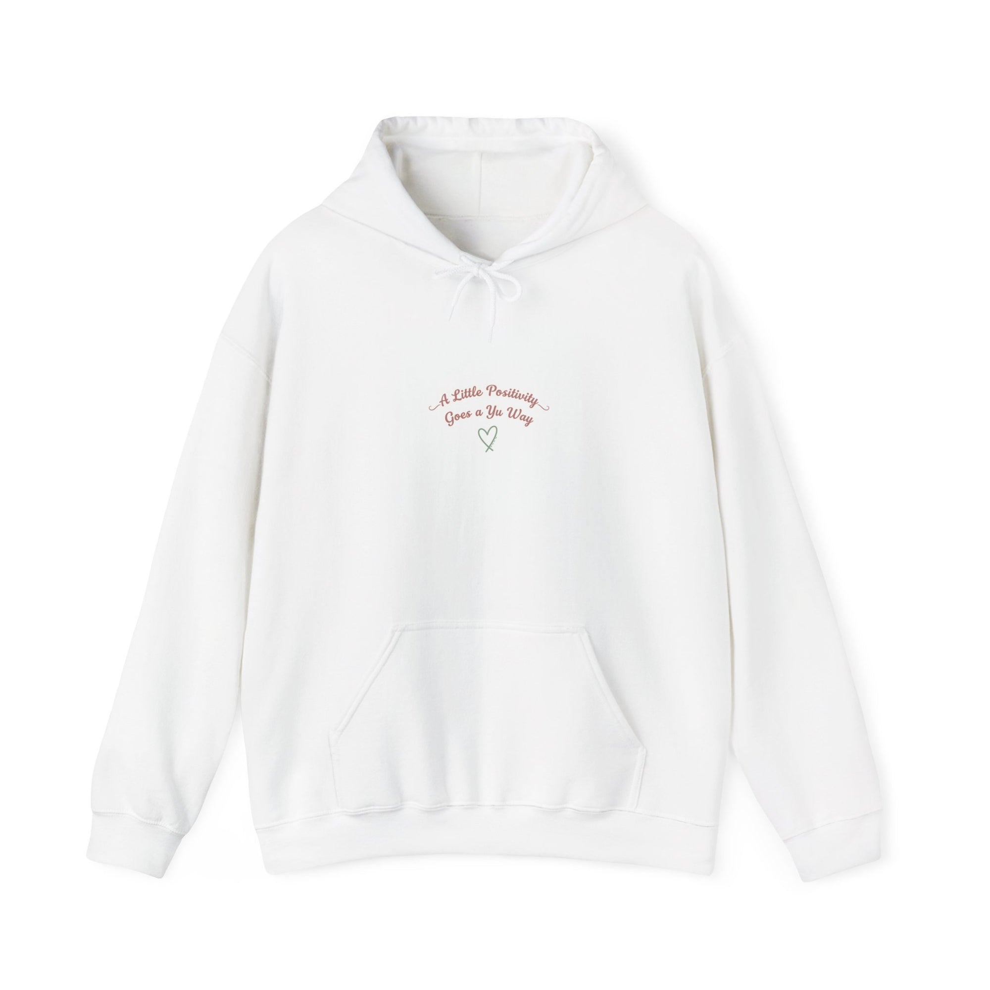 gentle reminder heart hoodie | micro-optimism, uplifting slogan