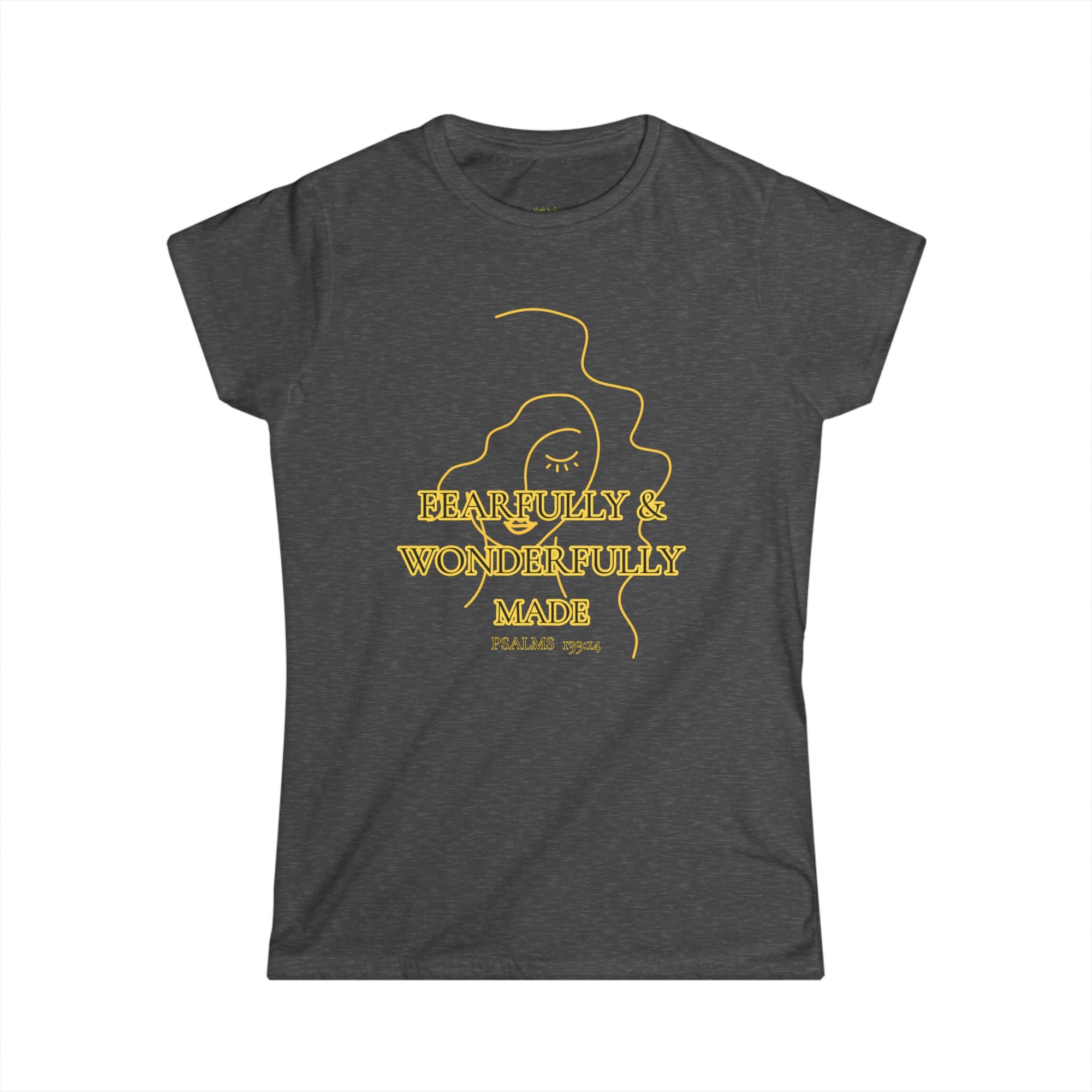 Fearfully & Wonderfully Made Christian T-Shirt - Psalm 139:14 Inspirational Tee