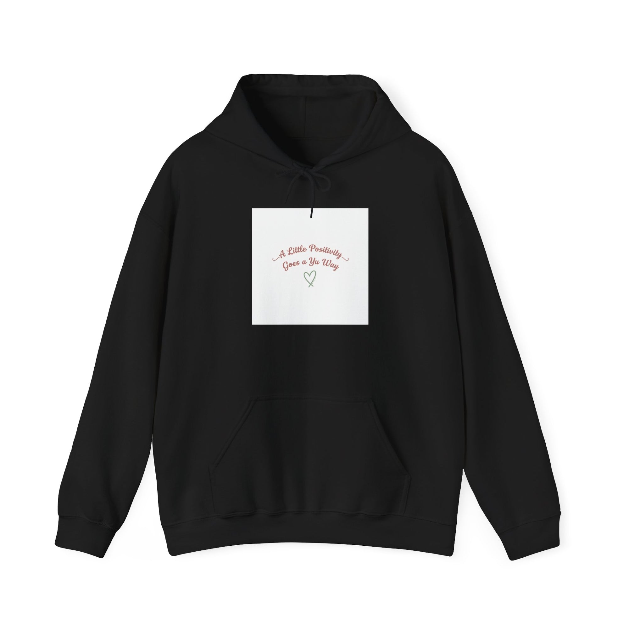 gentle reminder heart hoodie | micro-optimism, uplifting slogan