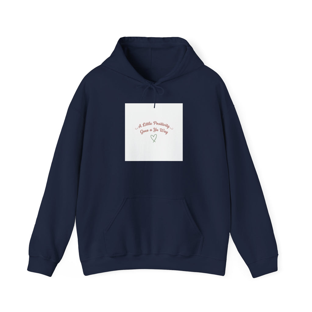 gentle reminder heart hoodie | micro-optimism, uplifting slogan