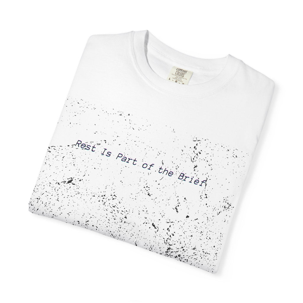 Rest Is Part of the Brief heavyweight cotton t-shirt with muted color and relaxed fit