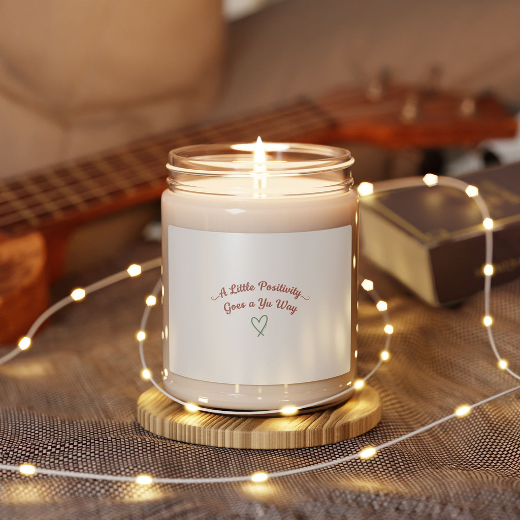 A Little Positivity Candle | Soy Candle, Mental Health Positivity, Encouraging Slogan