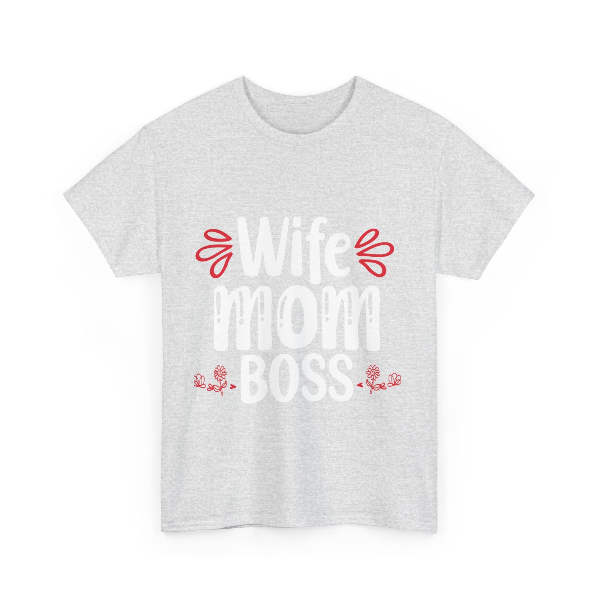 Wife Mom Boss Tee, Unisex Cotton Shirt for Moms, Perfect Gift for Mother's Day, Casual Wear, Everyday Style