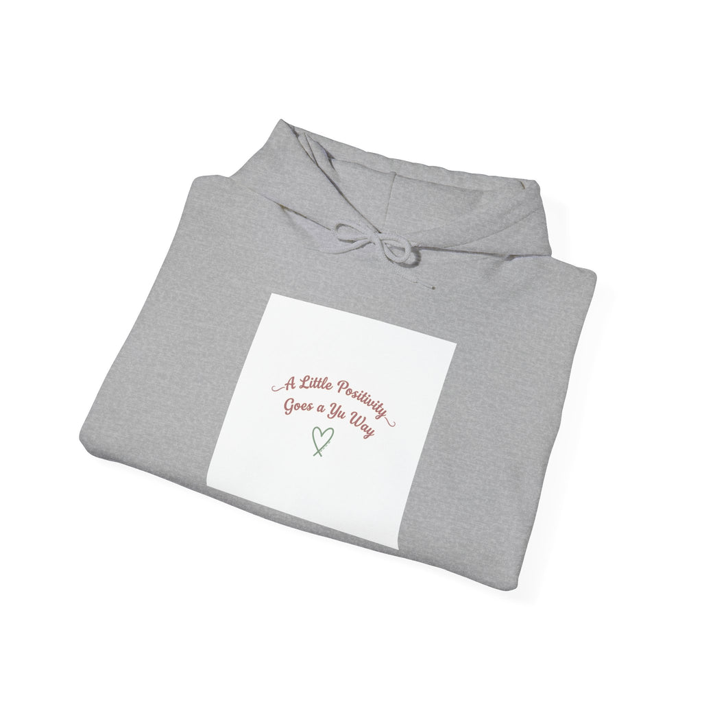 gentle reminder heart hoodie | micro-optimism, uplifting slogan