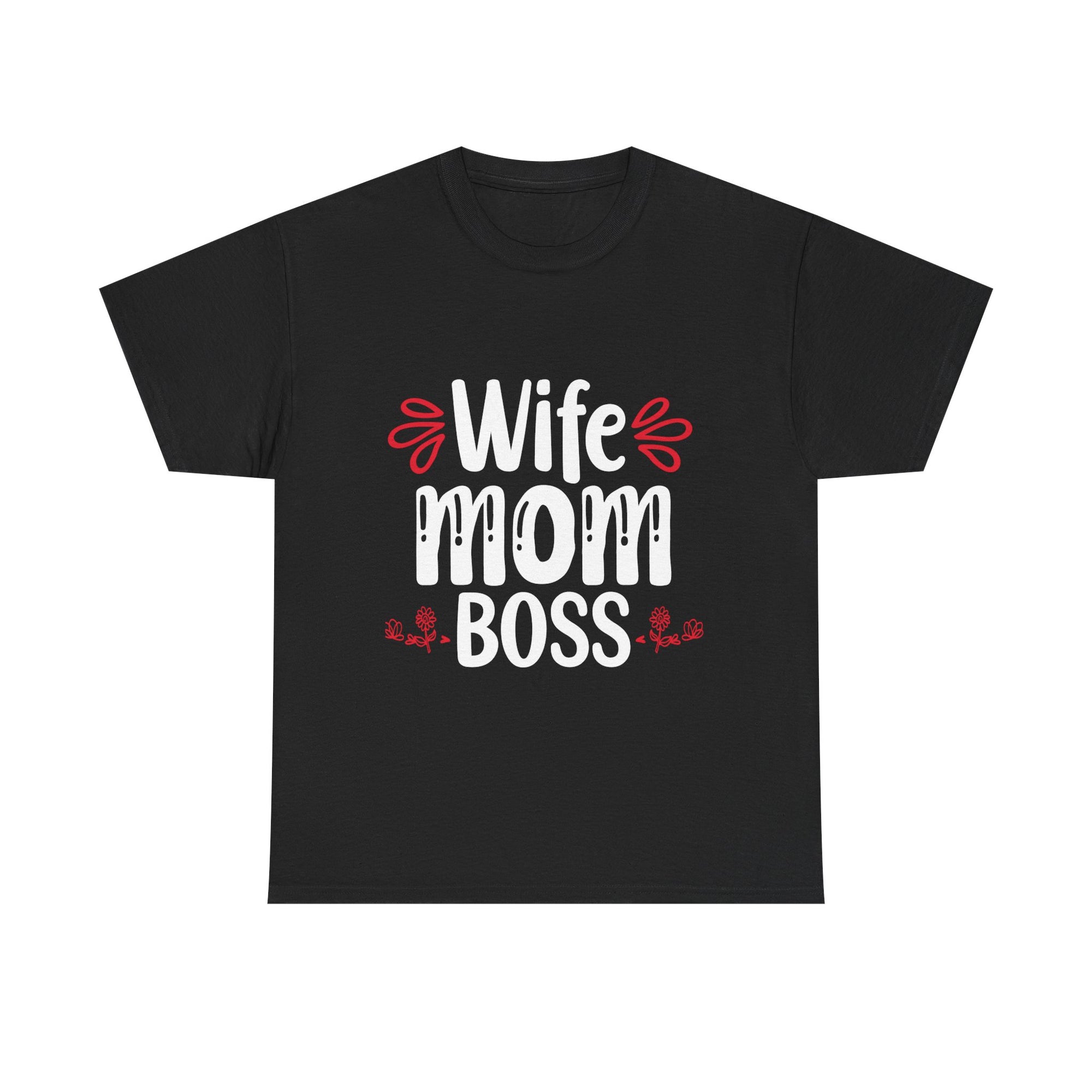 Wife Mom Boss Tee, Unisex Cotton Shirt for Moms, Perfect Gift for Mother's Day, Casual Wear, Everyday Style