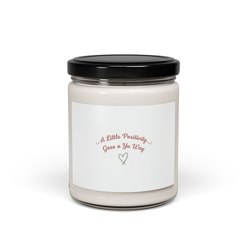 A Little Positivity Candle | Soy Candle, Mental Health Positivity, Encouraging Slogan