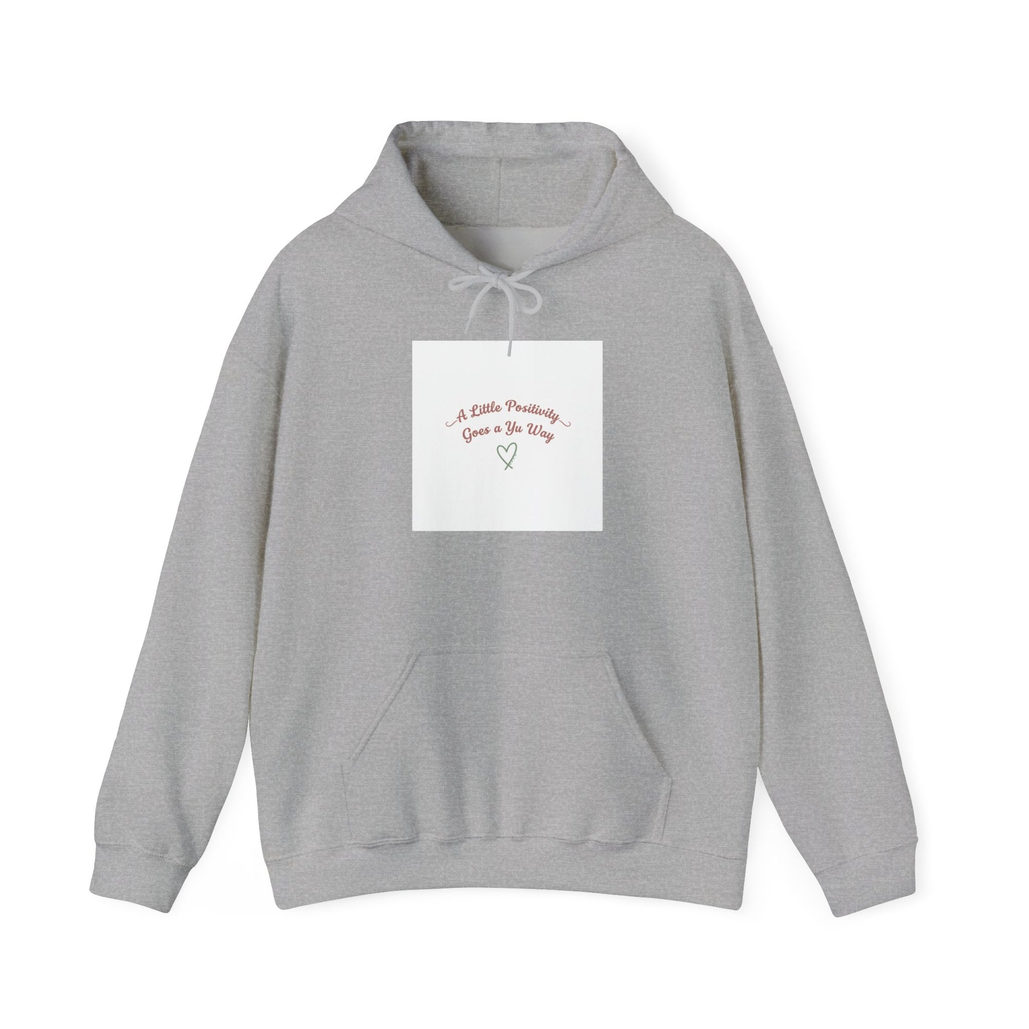 gentle reminder heart hoodie | micro-optimism, uplifting slogan
