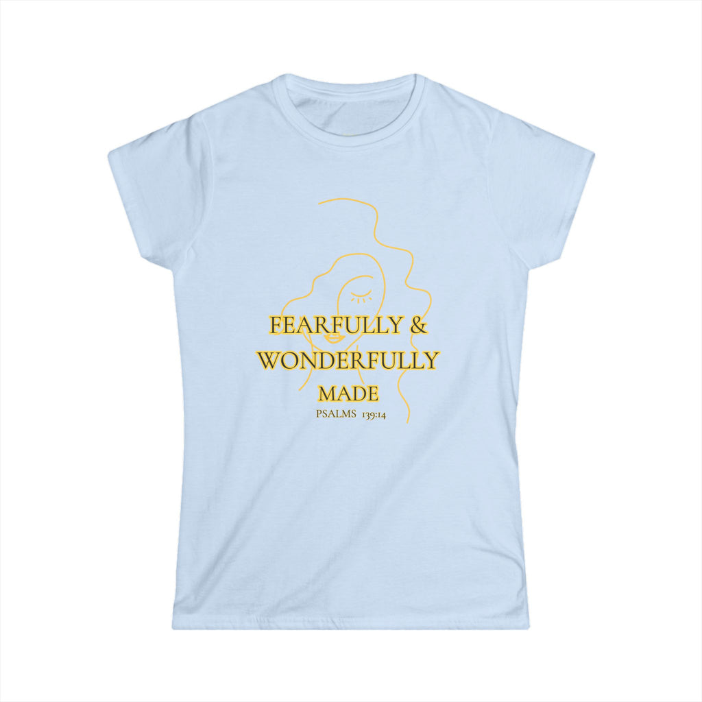 Fearfully & Wonderfully Made Christian T-Shirt - Psalm 139:14 Inspirational Tee