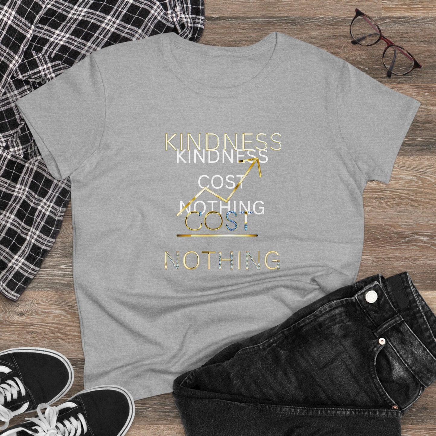 Kindness Cost Nothing Women's Midweight Cotton Tee