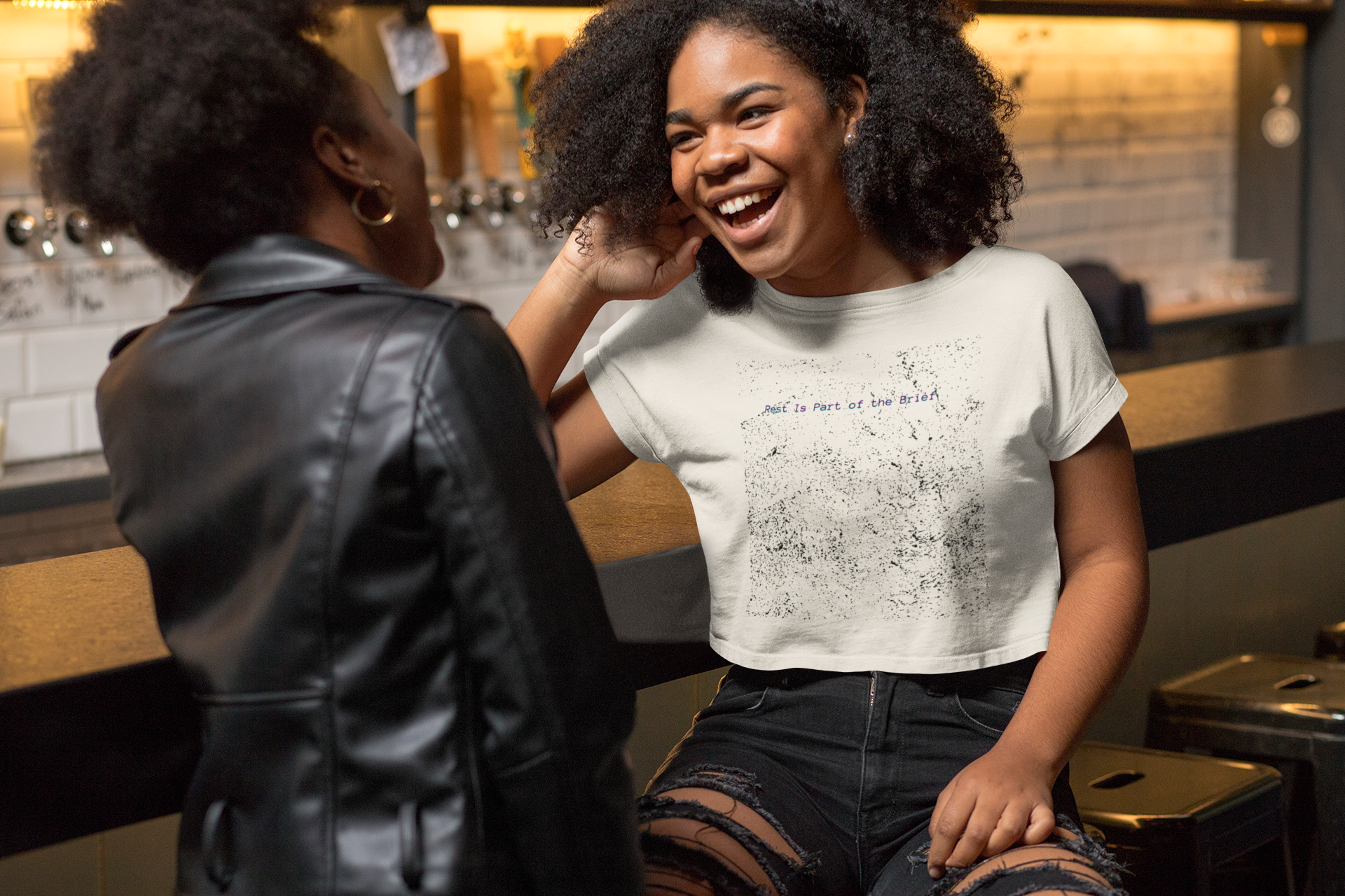 Rest Is Part of the Brief anti-hustle graphic tee in muted garment-dyed cotton with relaxed fit
