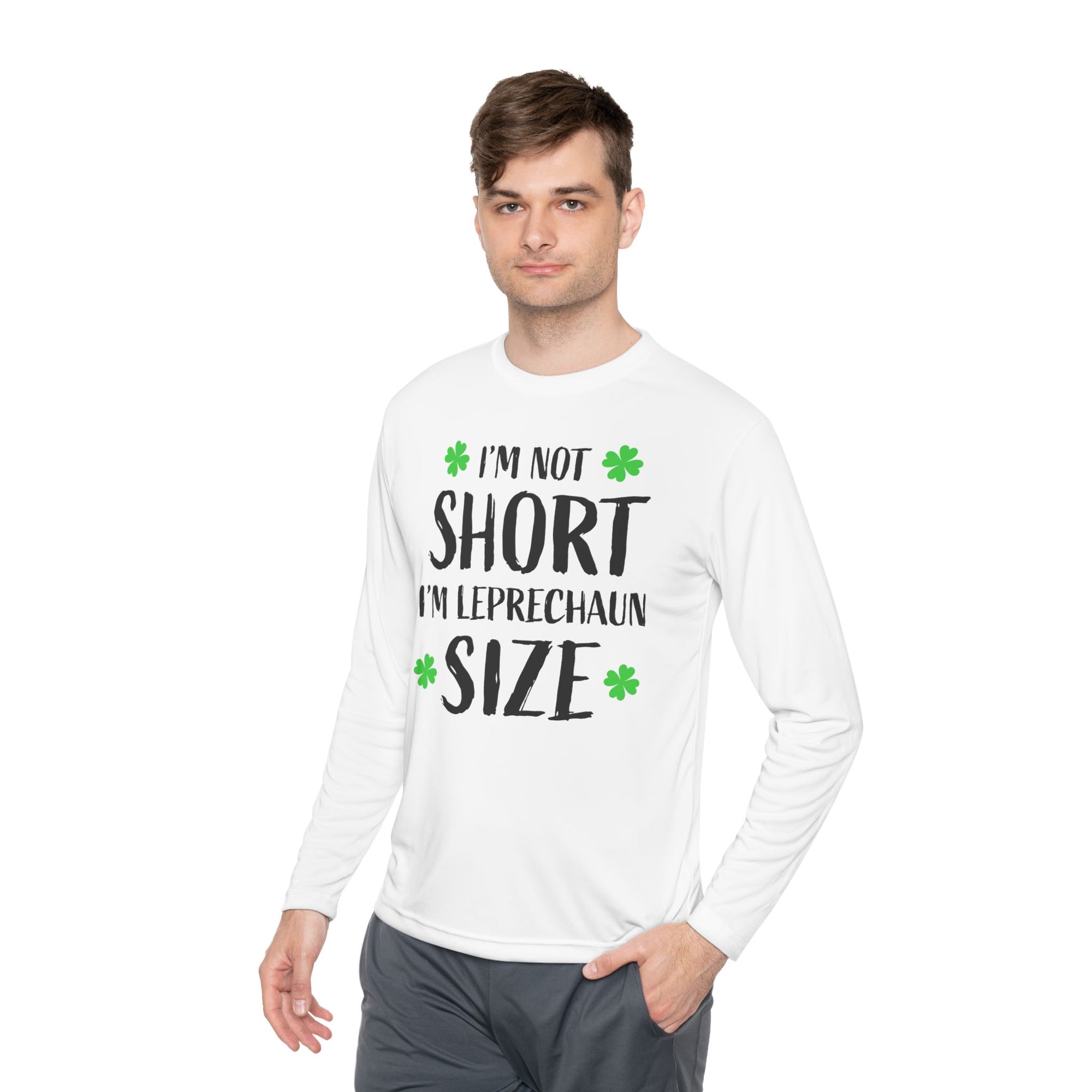Funny St. Patrick's Day Shirt - 'I'm Not Short, I'm Leprechaun Size' Long Sleeve Tee