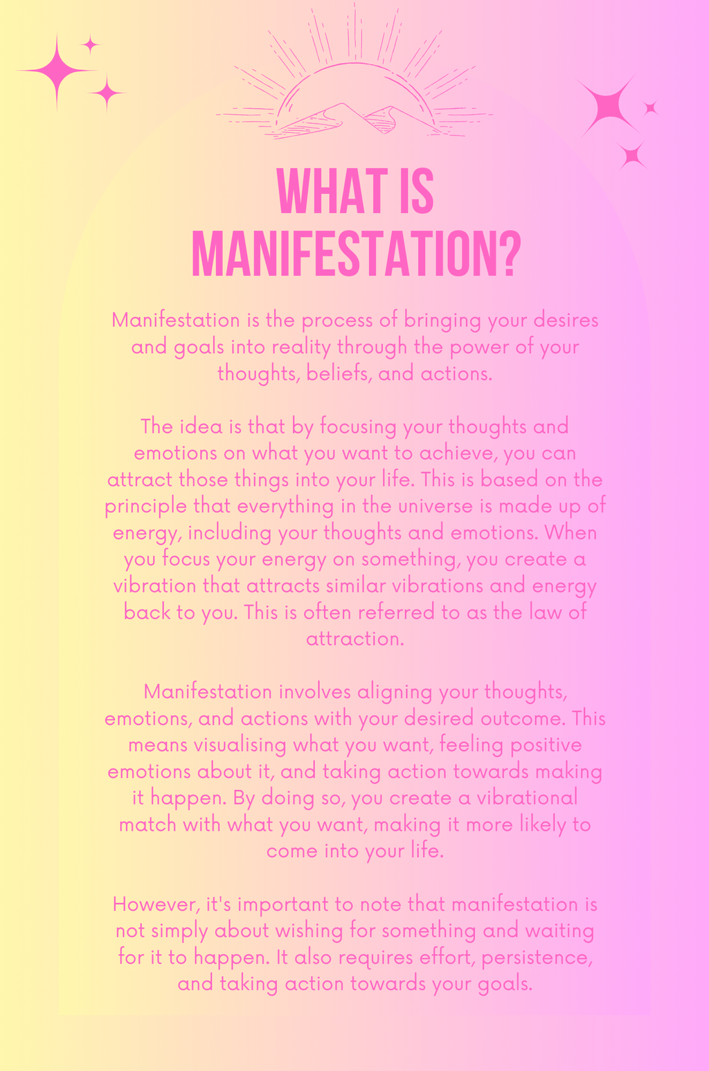 Dream It, Write It, Manifest It