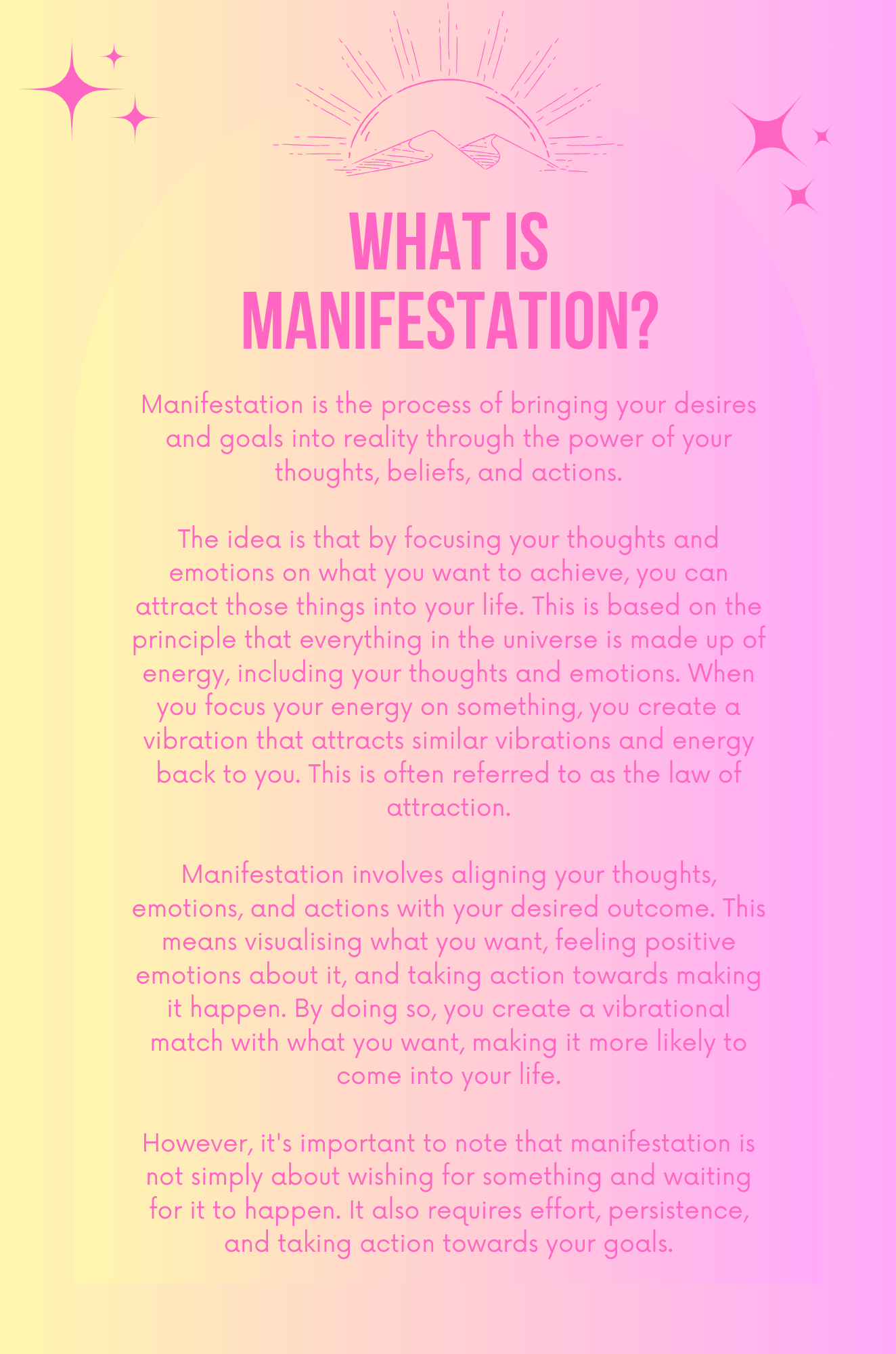 Dream It, Write It, Manifest It
