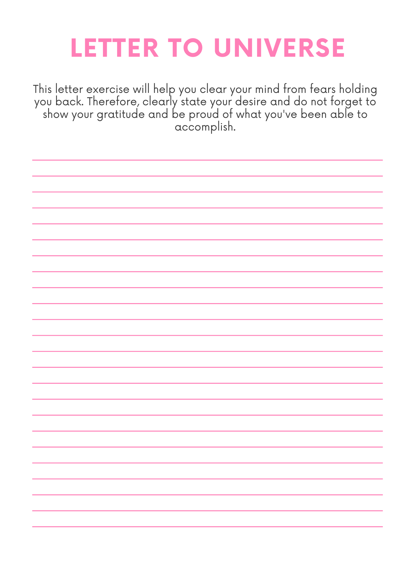 7 Day Law of Attraction Planner