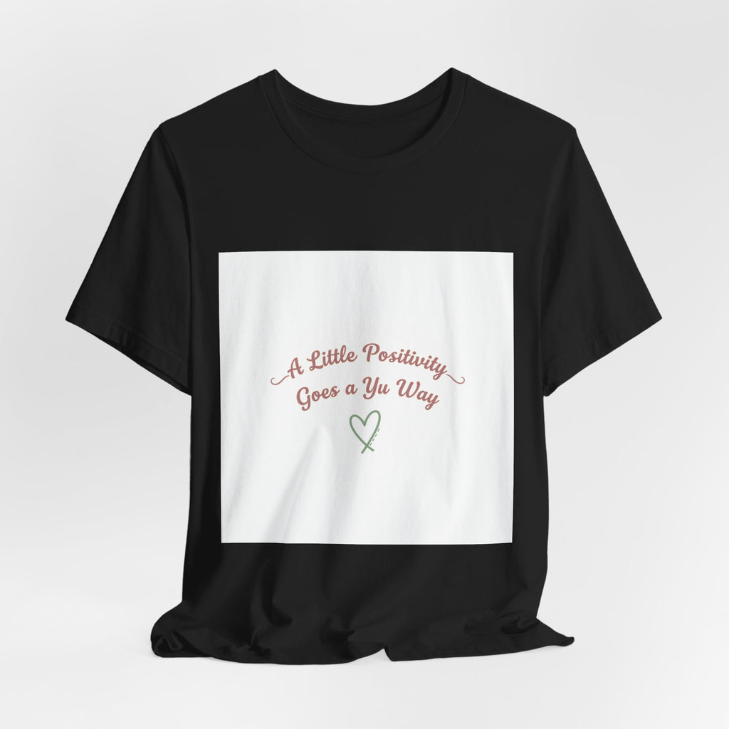 a little positivity tee | uplifting slogan tee, mental health positivity