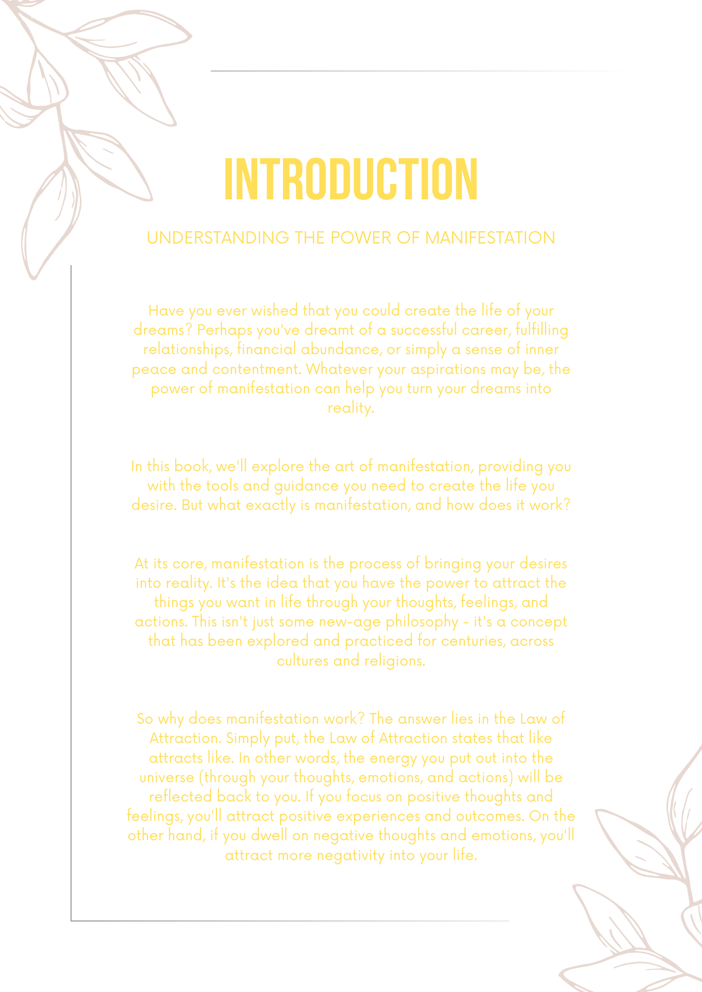 The Art of Manifestation