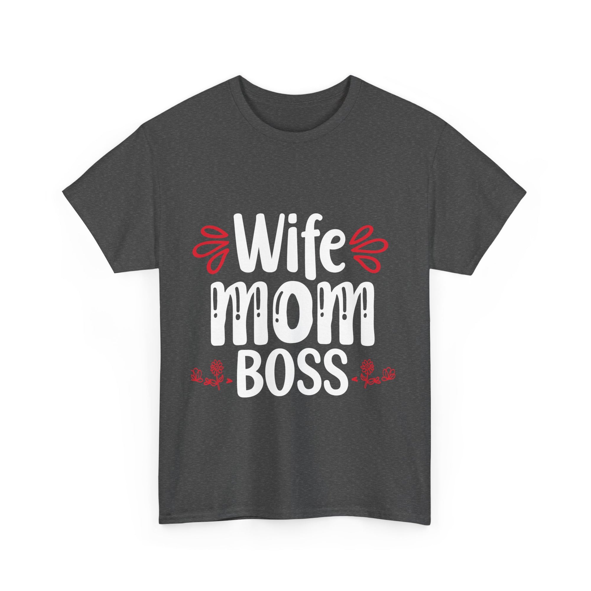Wife Mom Boss Tee, Unisex Cotton Shirt for Moms, Perfect Gift for Mother's Day, Casual Wear, Everyday Style