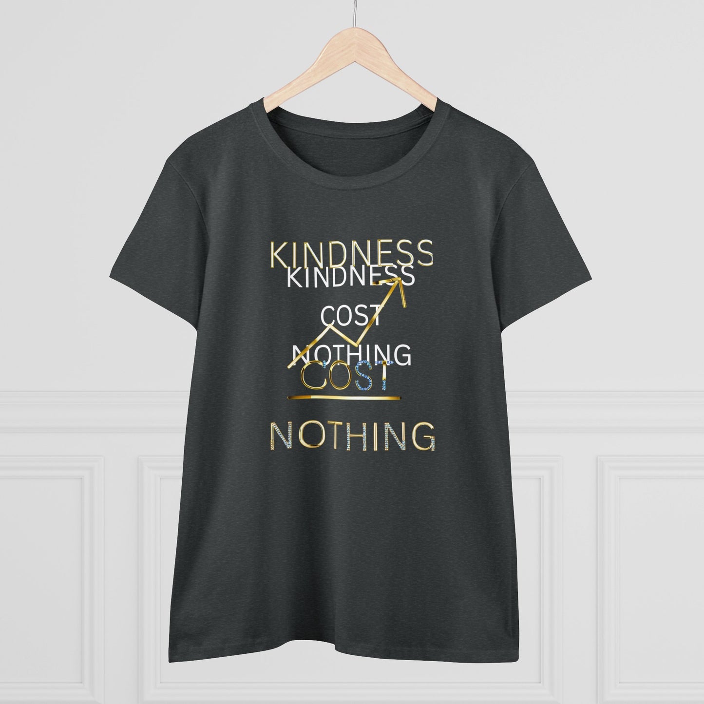 Kindness Cost Nothing Women's Midweight Cotton Tee