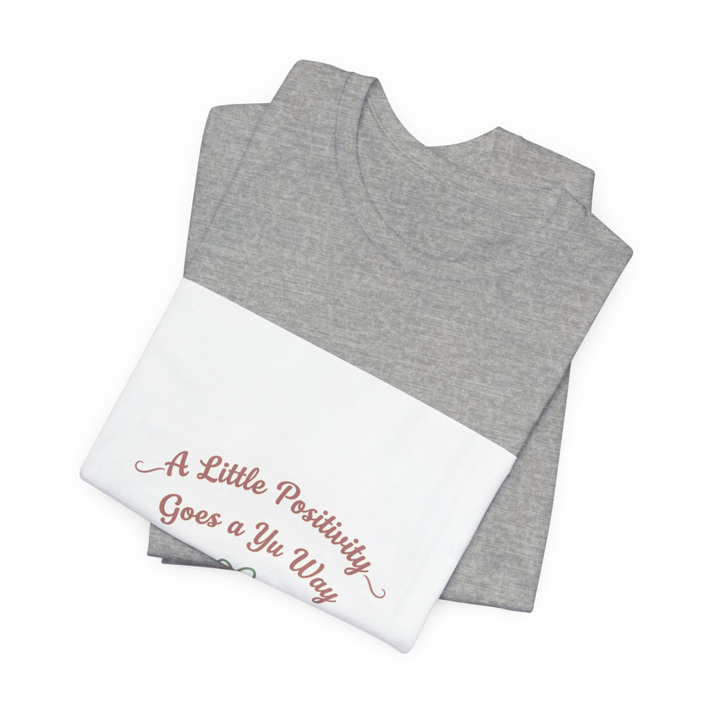 a little positivity tee | uplifting slogan tee, mental health positivity