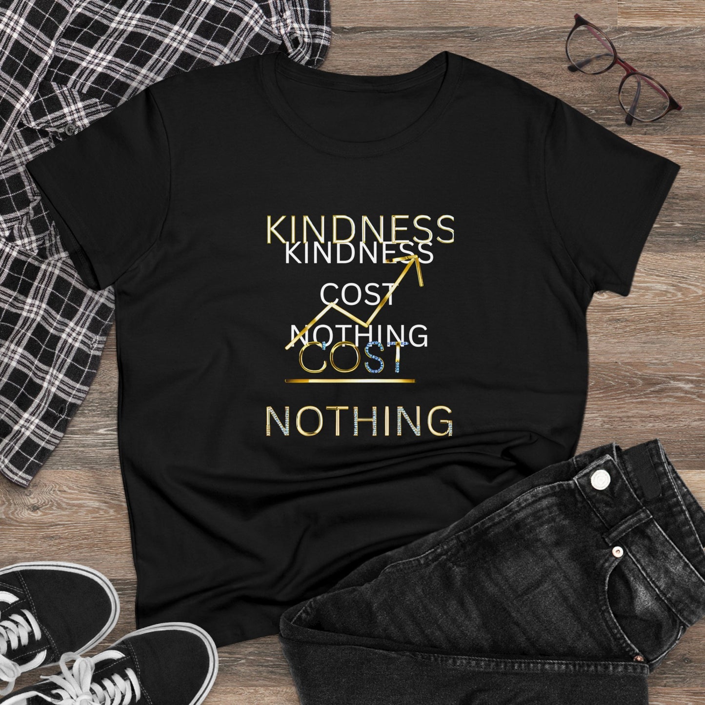 Kindness Cost Nothing Women's Midweight Cotton Tee