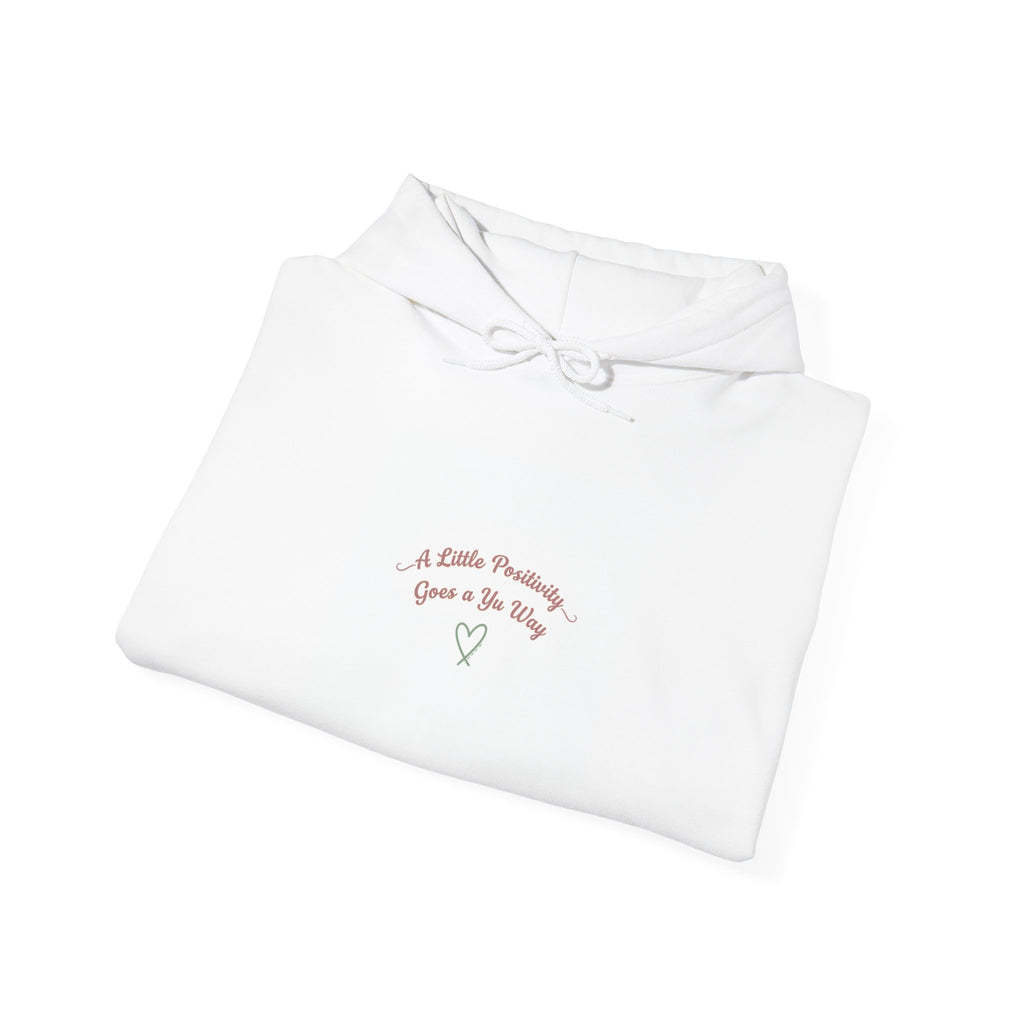 gentle reminder heart hoodie | micro-optimism, uplifting slogan