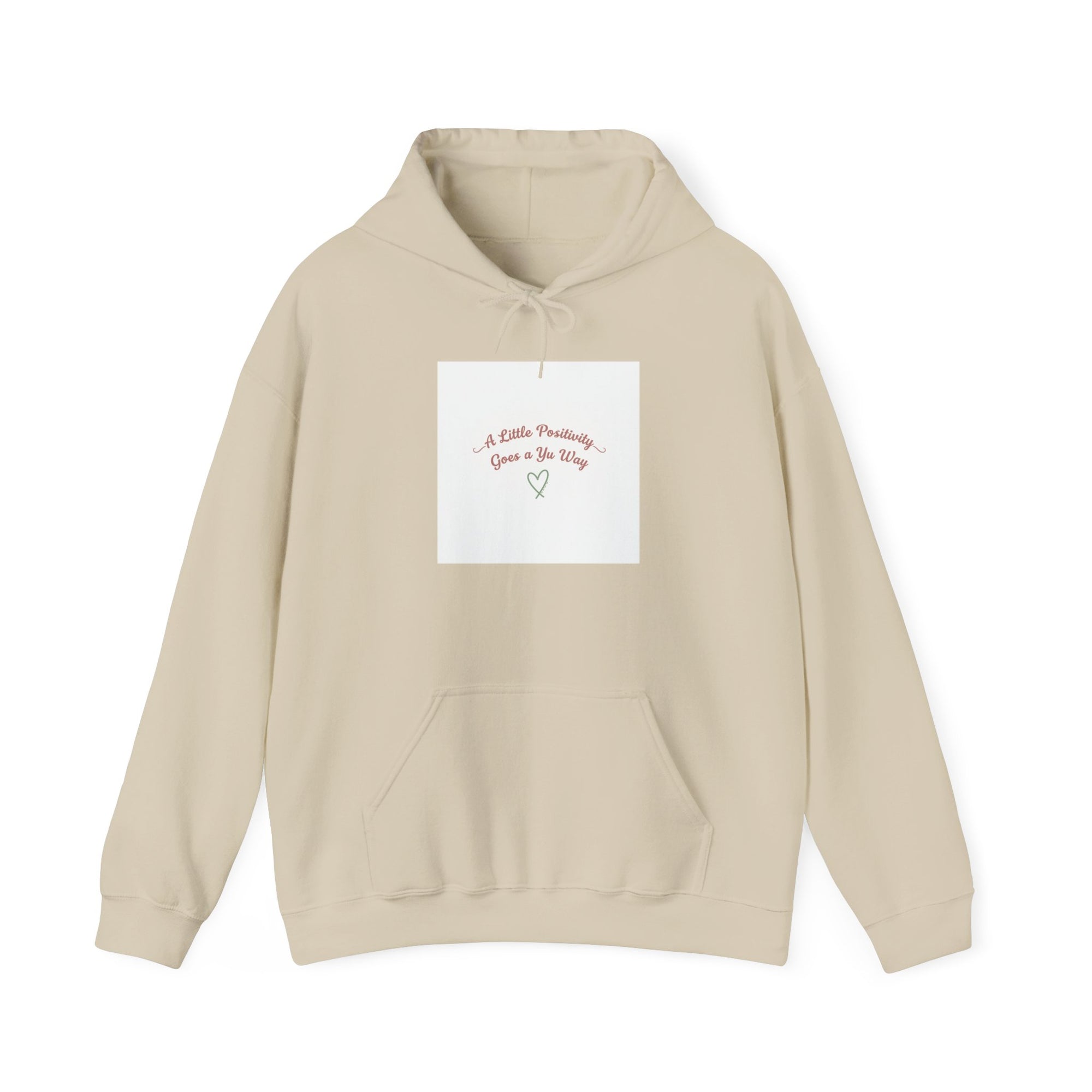 gentle reminder heart hoodie | micro-optimism, uplifting slogan