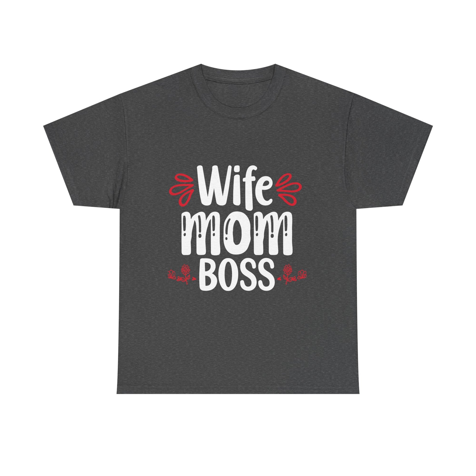 Wife Mom Boss Tee, Unisex Cotton Shirt for Moms, Perfect Gift for Mother's Day, Casual Wear, Everyday Style