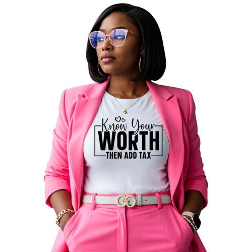 Know Your Worth faith-inspired unisex t-shirt with bold graphic and premium soft fabric for everyday comfort